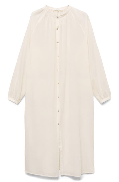 Long Sleeve Cotton Nightgown