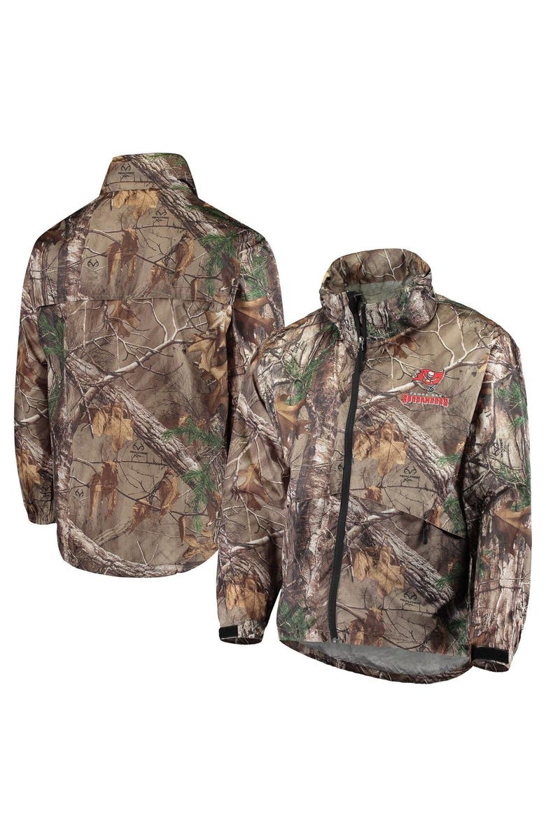 DUNBROOKE Men's Dunbrooke Realtree Camo Tampa Bay Buccaneers Circle Sportsman Waterproof Packable Full-Zip Jacket, Alternate, color,