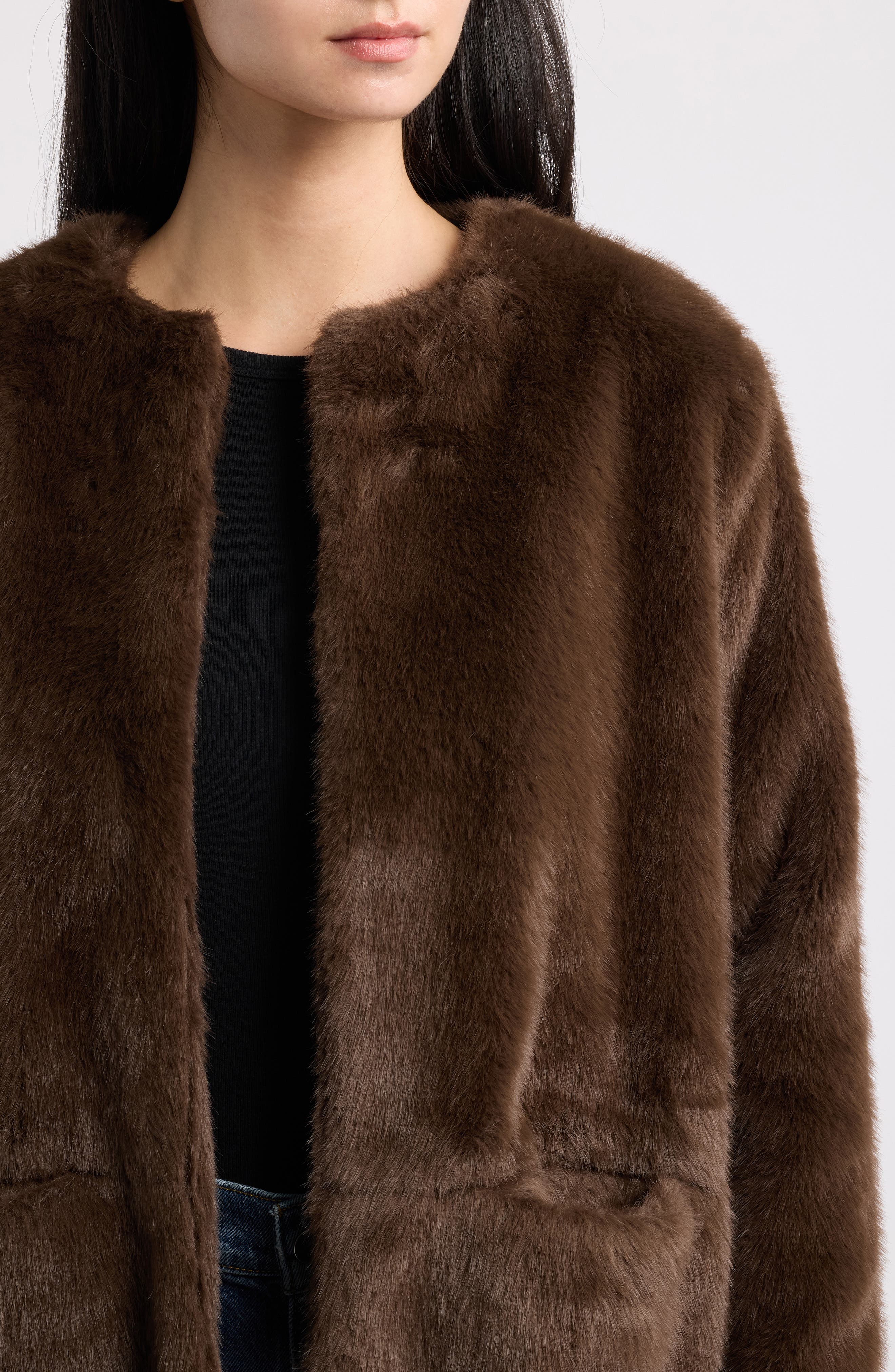 dRA Lucia Faux Fur Coat (Women) | Nordstrom