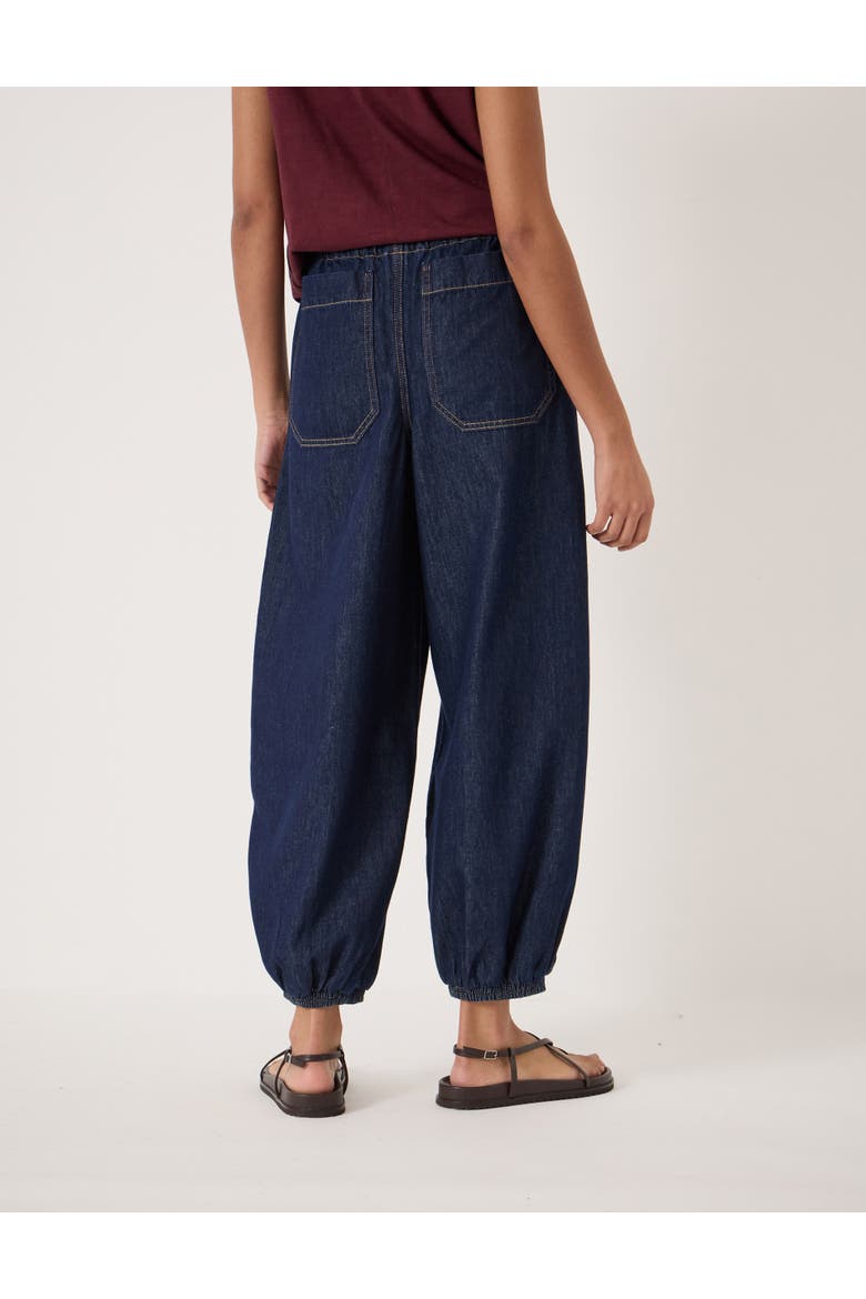 Billie Bubble Hem Jeans, Alternate, color, Dark Blue Indigo