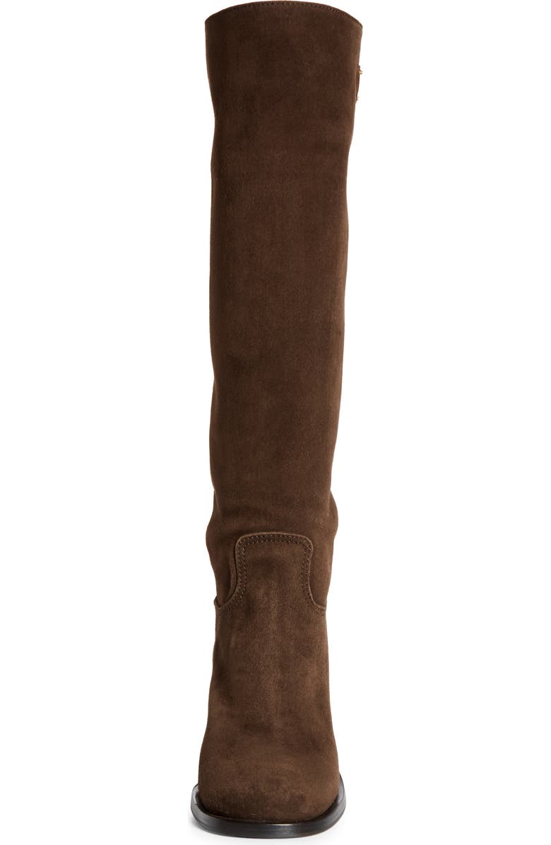 Prada Suede Knee High Boot, Alternate, color, Moro