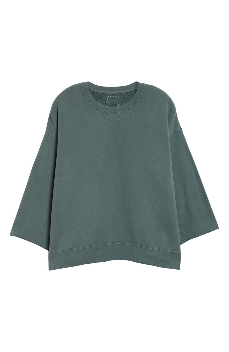 VISVIM Jumbo French Terry Sweatshirt, Alternate, color, Green