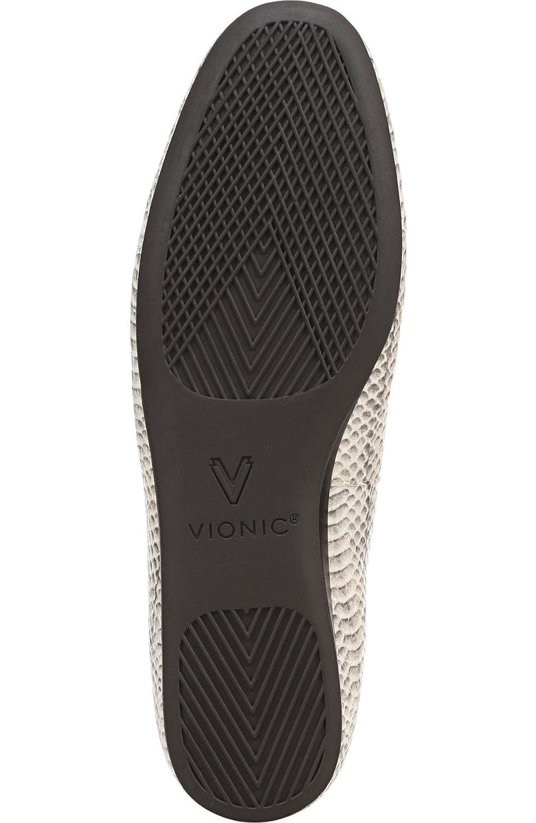 Vionic Larissa Ballet Flat, Alternate, color, Ivory Python Leather
