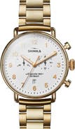 Shinola Canfield Bracelet Chronograph Watch, 43mm