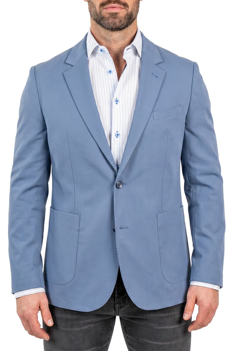Descartes Unconstructed Blazer, Main, color, BLUE