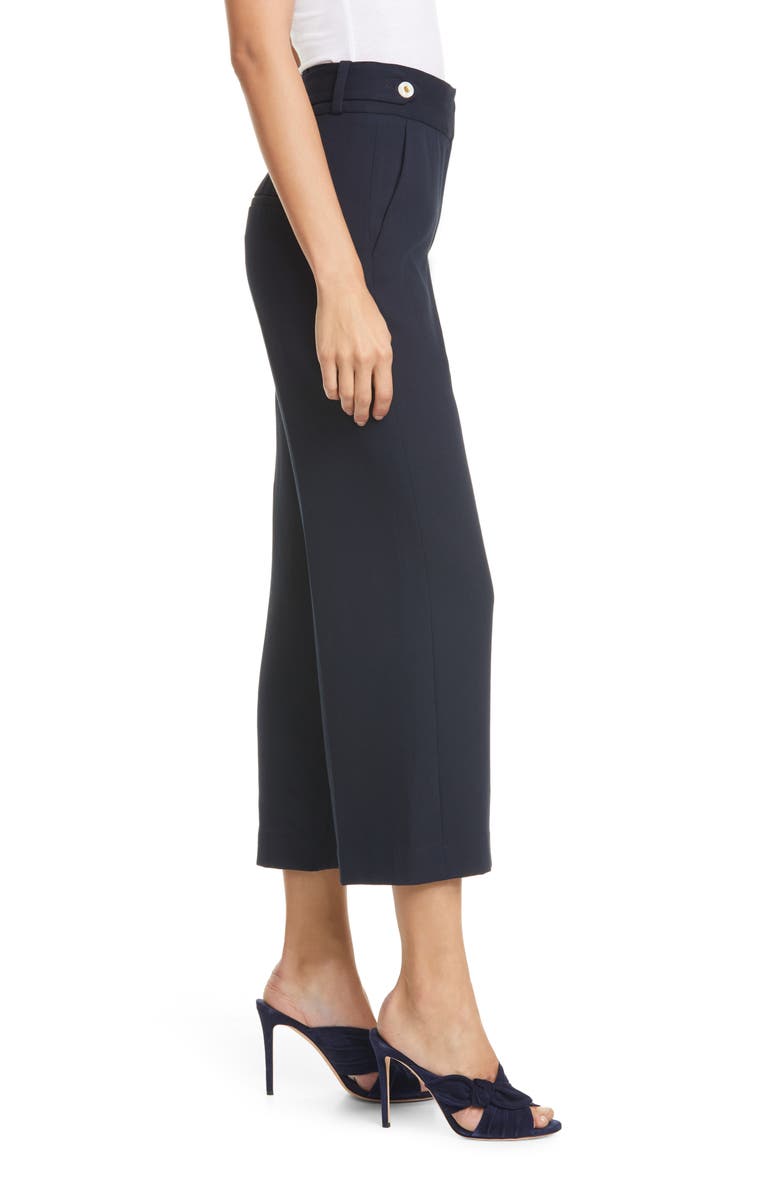 Veronica Beard Aubrie Crop Wide Leg Pants, Alternate, color, 