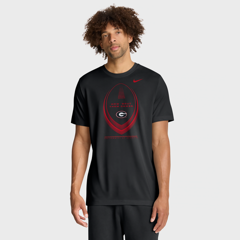 Men's Nike Black Georgia Bulldogs Primetime Legend Football Icon Dri-FIT T-Shirt