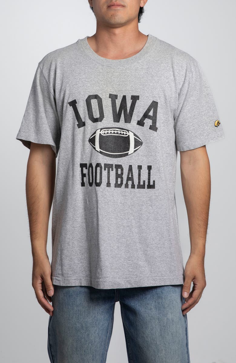 Elwood Vintage Iowa Football Tee, Main, color, Grey