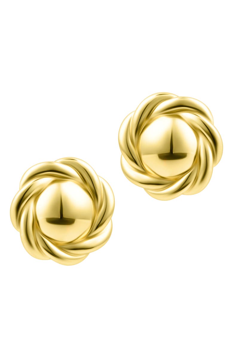 Adornia Round Rope Stud Earrings, Alternate, color, Gold