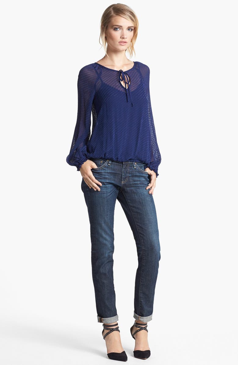 Ella Moss Textured Blouson Top, Main, color, 