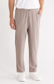 DKNY High Waist Tapered Straight Leg Pants