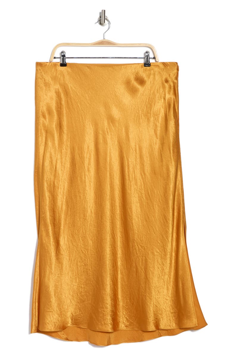Vince Side Slit Satin Skirt, Alternate, color,