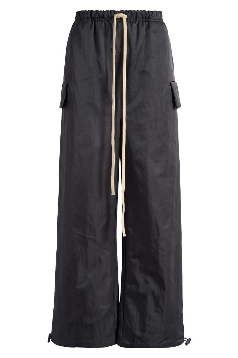 Textured Nylon Field Pants, Alternate, color, BLACK