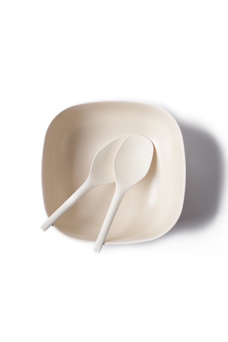 Large Salad Bowl, Alternate, color, Off White