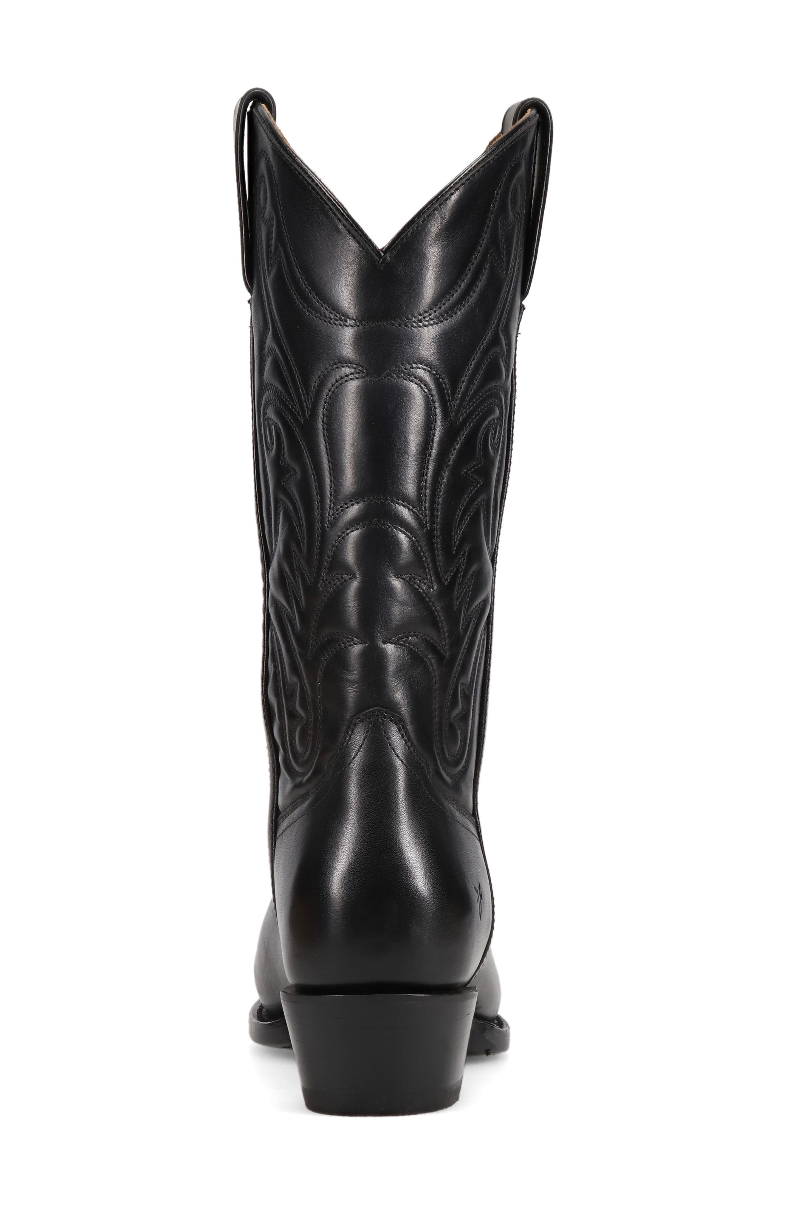 Frye Bruce Western Boot, Alternate, color, Black