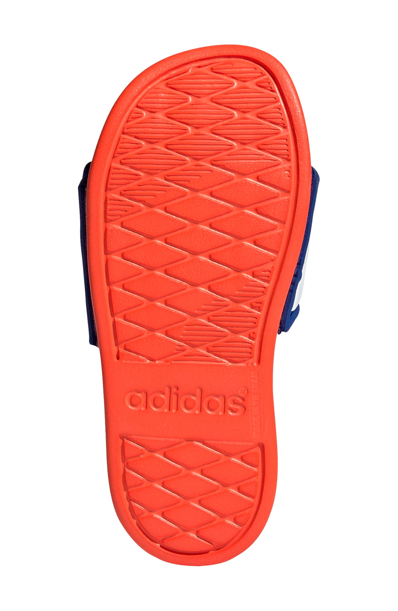 Adilette Comfort Slide Sandal, Alternate, color, TEAM ROYAL BLUE/ WHITE/ RED