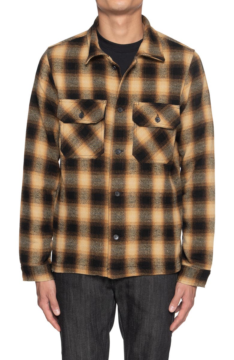 Naked & Famous Denim Vintage Flannel Button-Up Work Shirt, Main, color, 