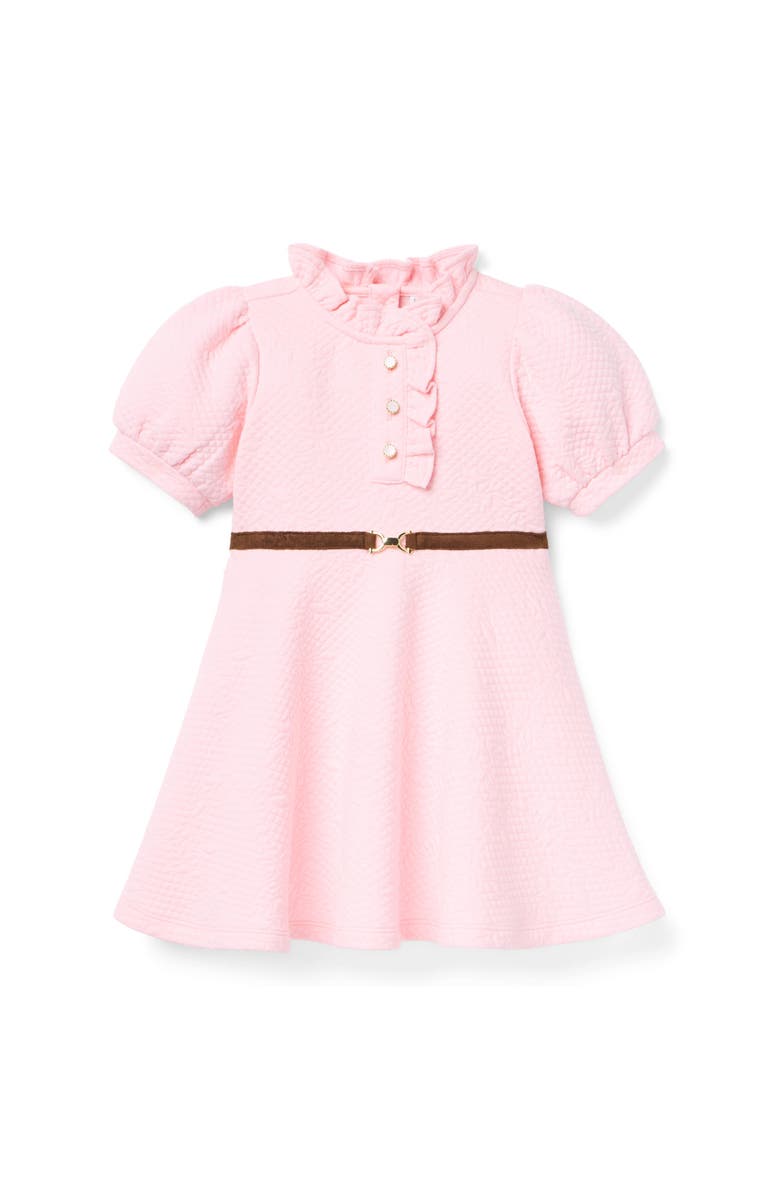 Janie and Jack The Quilted Equestrian Dress, Main, color, Pink