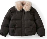 Cotton On Kids Kid's Fur Puffer Jacket