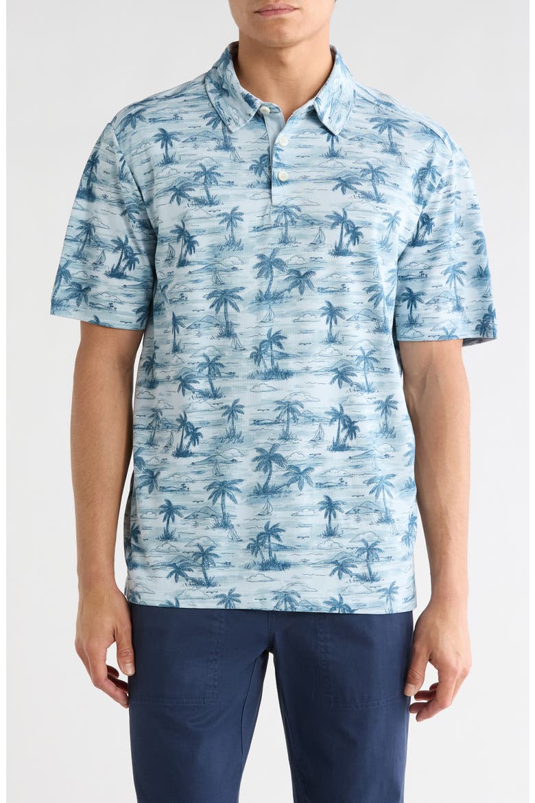 Oceanfront Palms Polo, Main, color, DEEP AZURE
