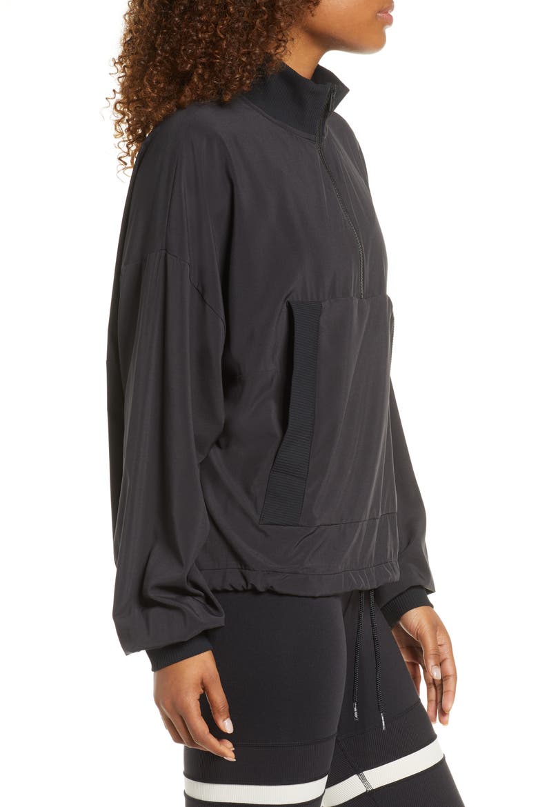 City Girl Quarter Zip Pullover, Alternate, color, BLACK