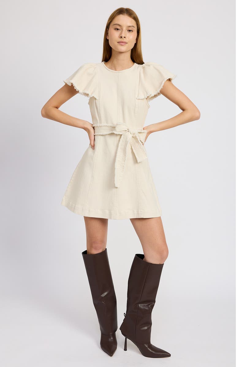 En Saison Gwendolyn Denim Minidress, Alternate, color, 