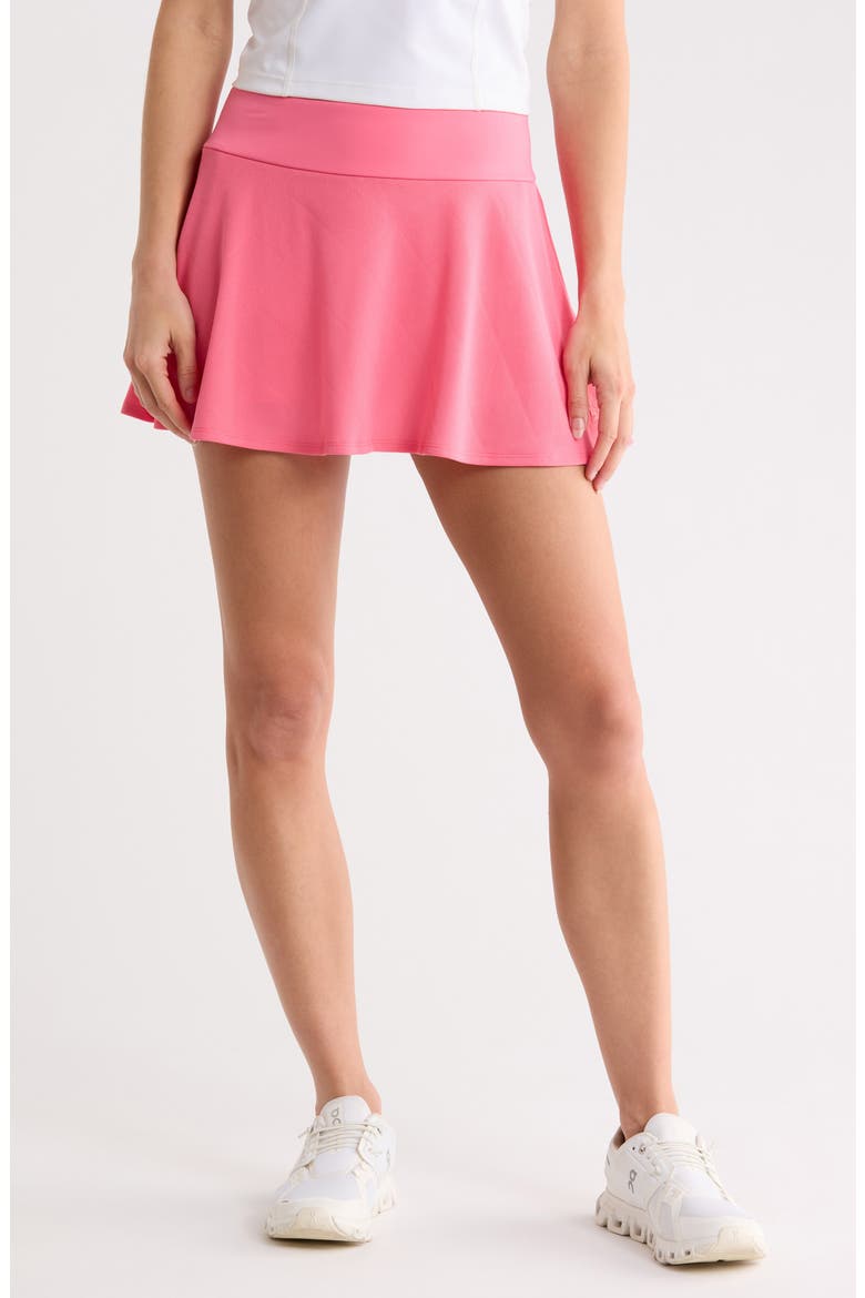 Grid Jacquard Tennis Skort, Main, color, CAMELLIA ROSE