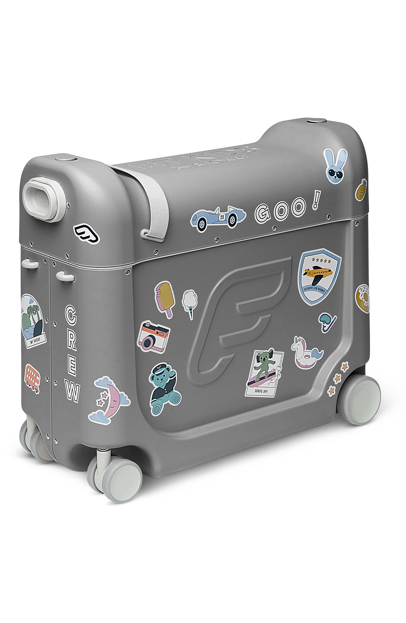 Stokke Kids' BedBox<sup>®</sup> 19-Inch Ride-On Carry-On Suitcase, Alternate, color, Grey