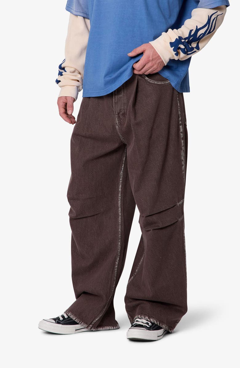 mnml Pleated Denim Jeans, Alternate, color, 