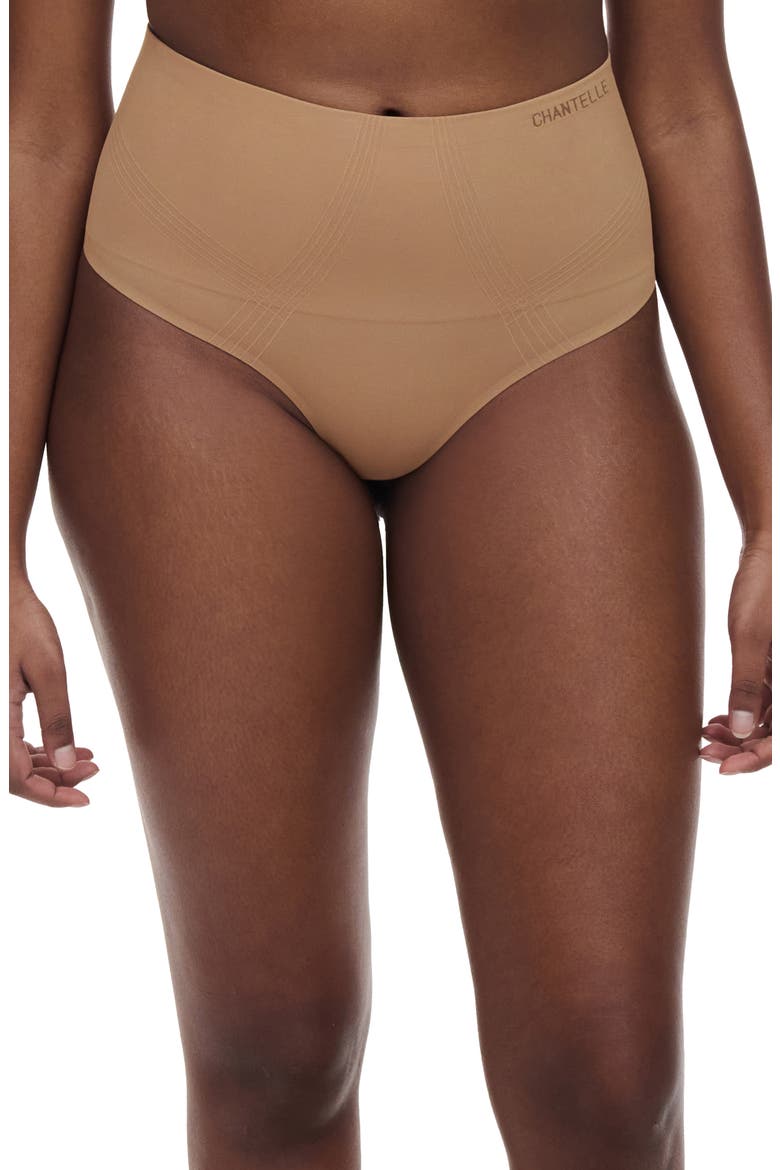 Smooth Comfort High Waist Thong, Main, color, TERRACOTTA