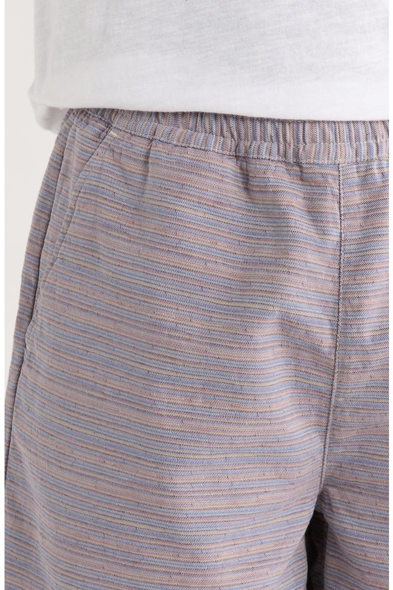 Gellar Cotton Jacquard Shorts, Alternate, color, GELLAR DARK GREY MULTI STRIPE