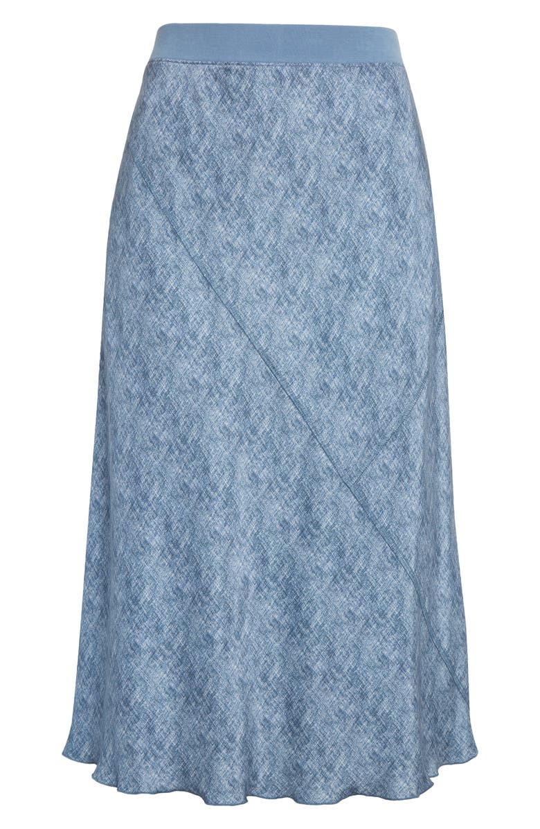 ATM Anthony Thomas Melillo Bias Cut Silk Skirt, Alternate, color, Naval Blue