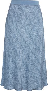 ATM Anthony Thomas Melillo Bias Cut Silk Skirt