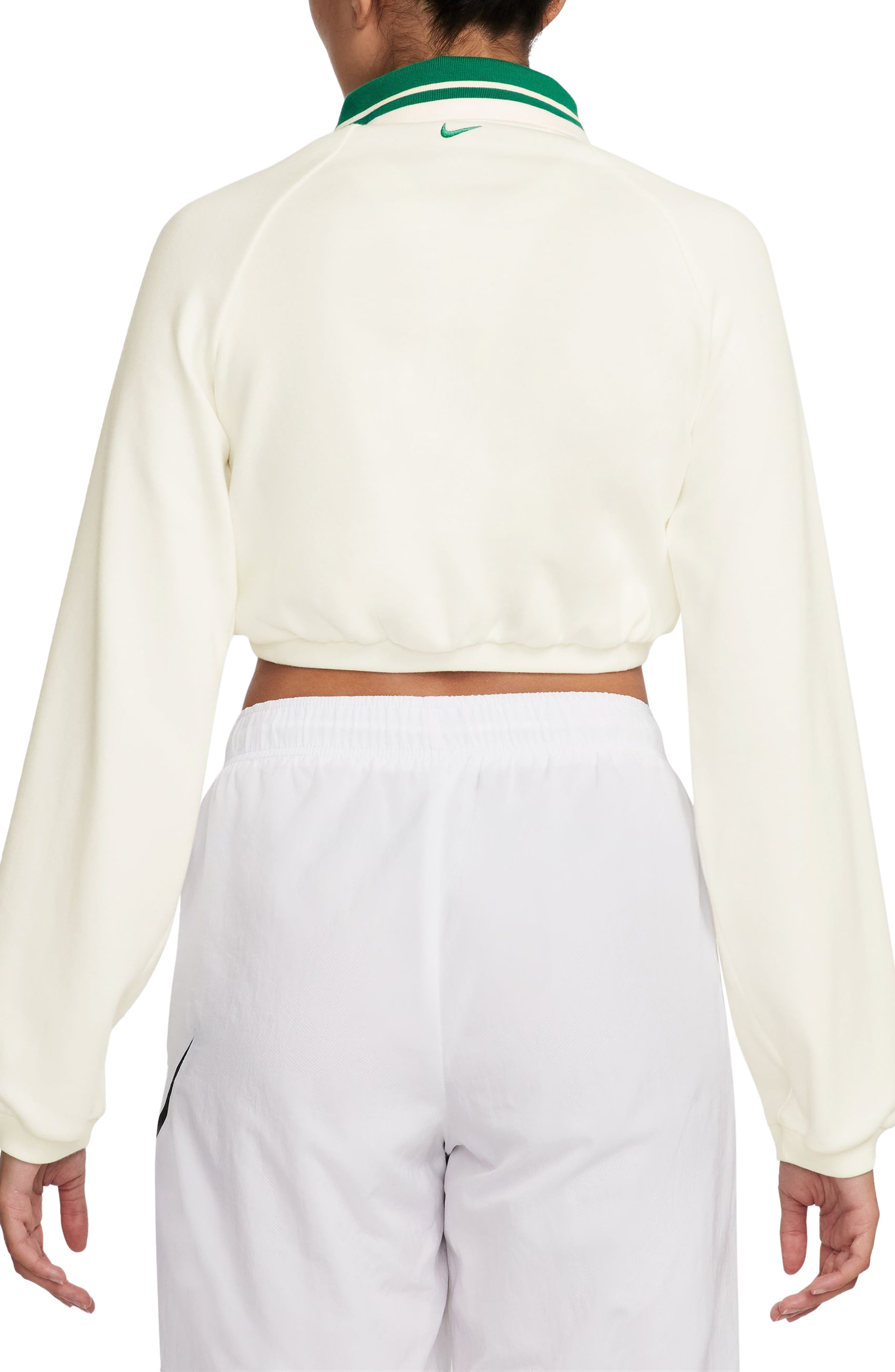 Sportswear Collection Long Sleeve Crop Polo - image 2