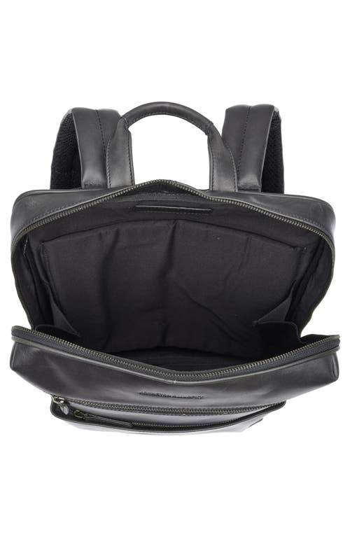 JOHNSTON & MURPHY JOHNSTON & MURPHY WAXY LEATHER SLIM COMMUTER BACKPACK 