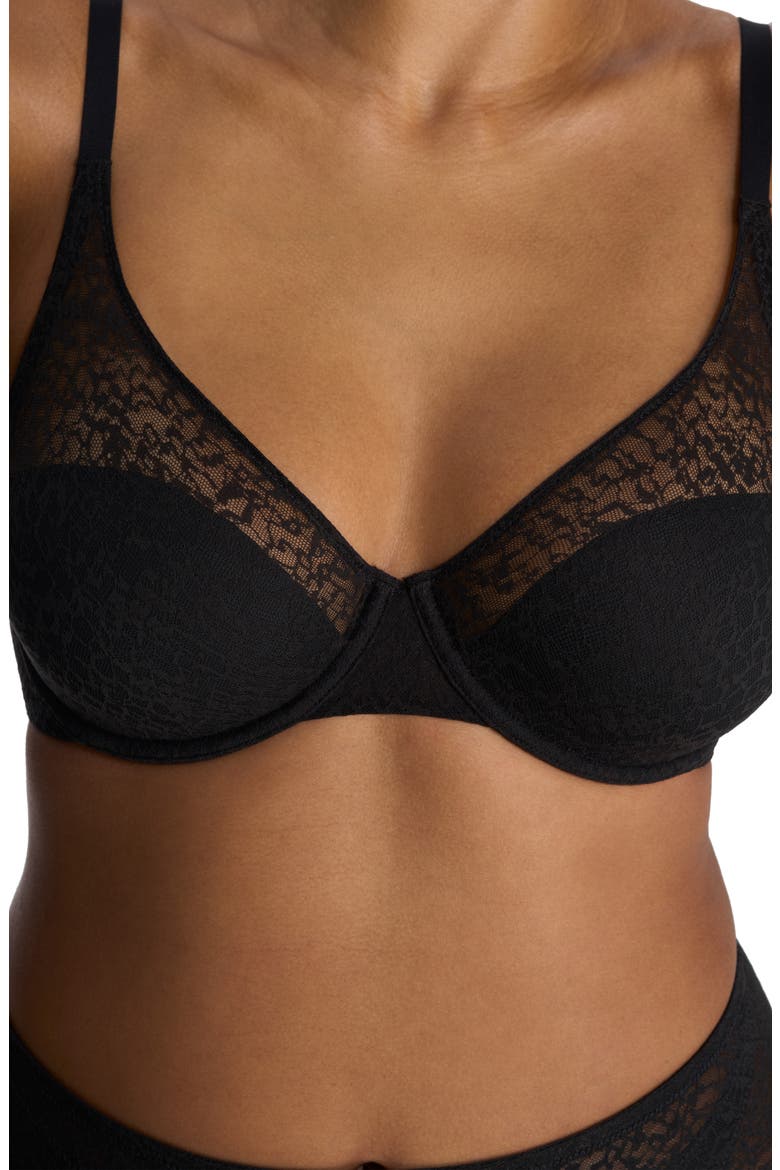 Pretty Smooth Underwire Seamless Bra, Alternate, color, BLACK