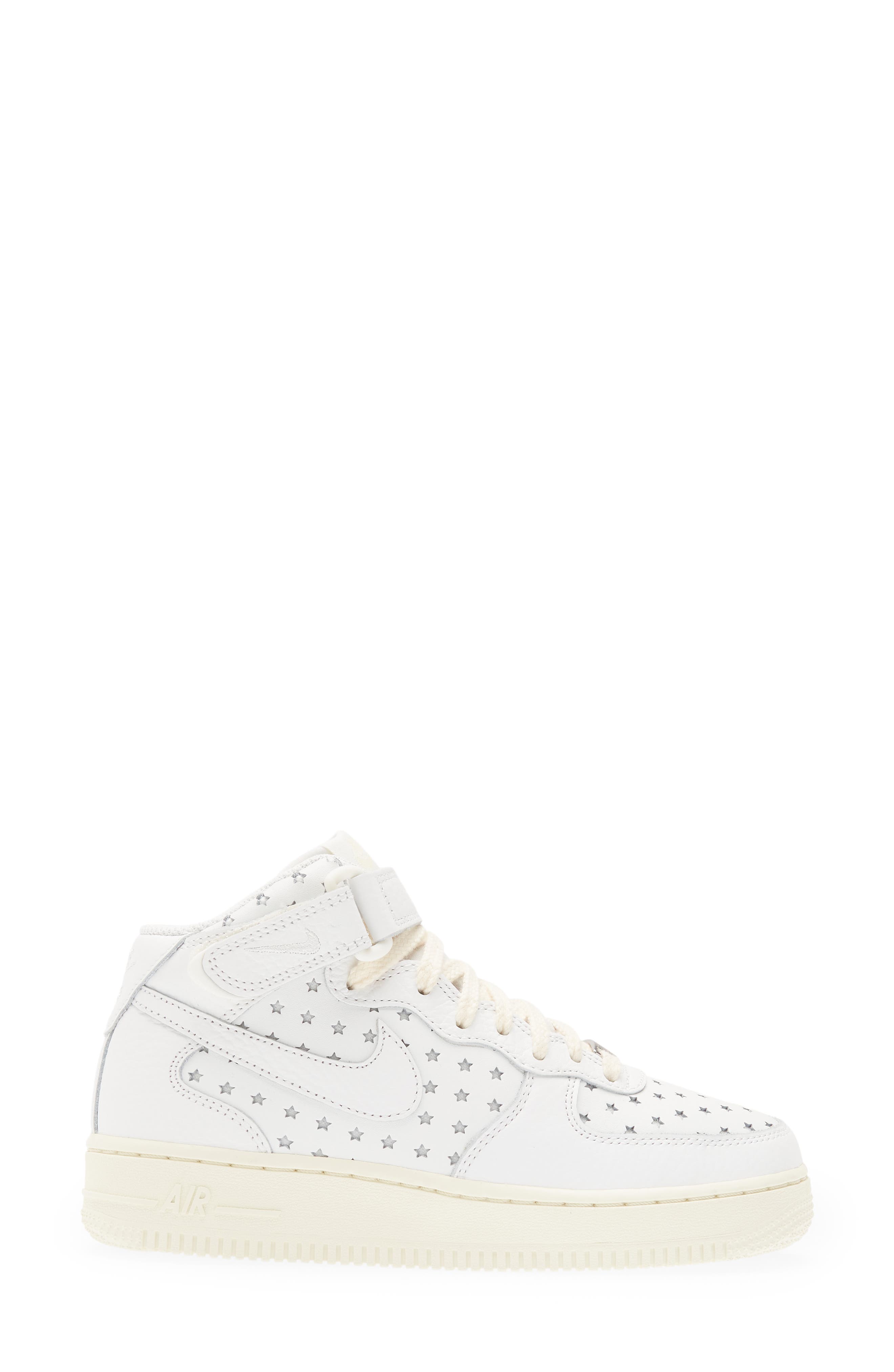 Nike Air Force 1 Perforated Mid Top Sneaker, Alternate, color, 