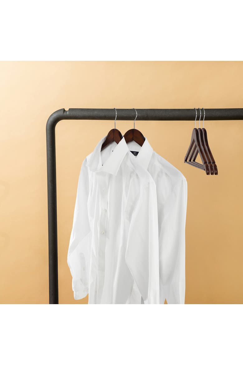 20 Piece Acacia Wood Swivel Hook Hanger Set, Alternate, color, Dark Brown
