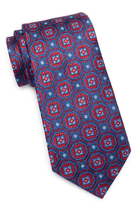 Ashbridge Ornate Medallion Silk Blend Tie