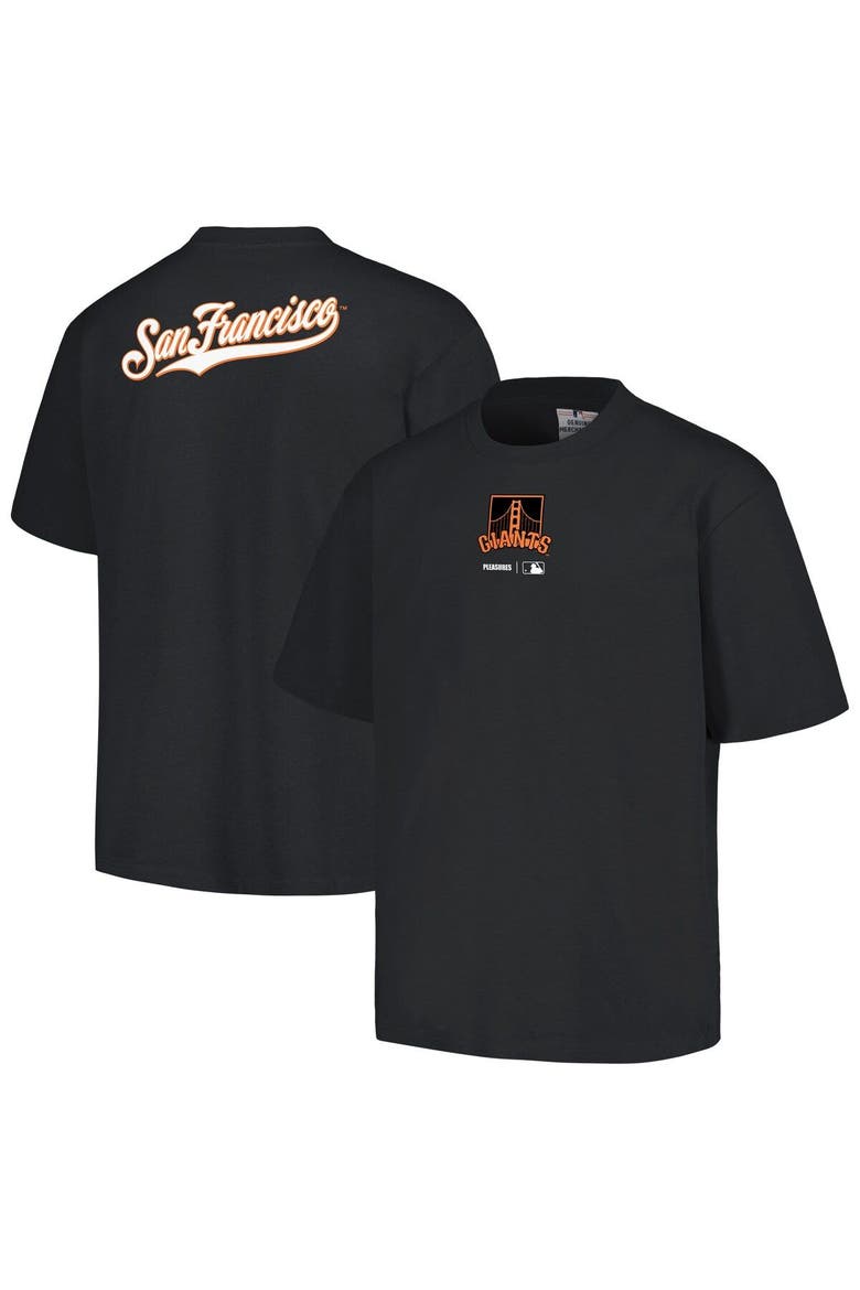 Men's PLEASURES  Black San Francisco Giants Mascot T-Shirt, Main, color, Black