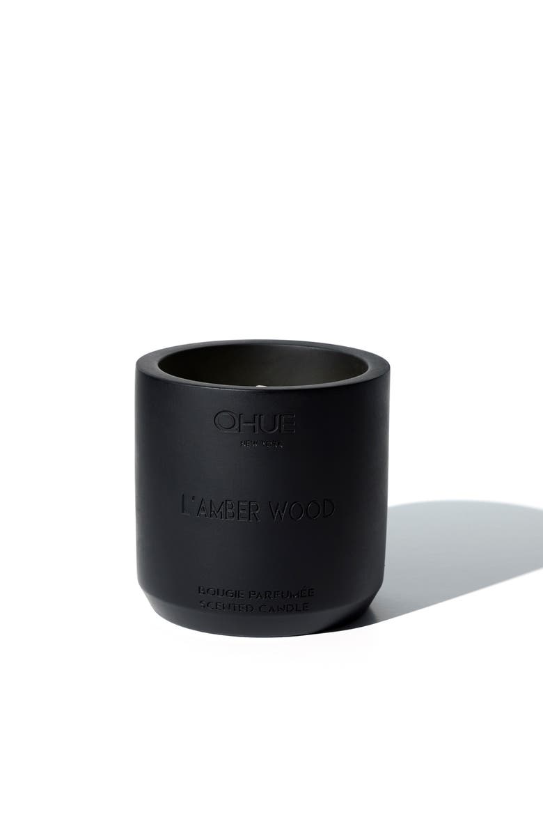 Qhue L'amber Wood Candle, Main, color,