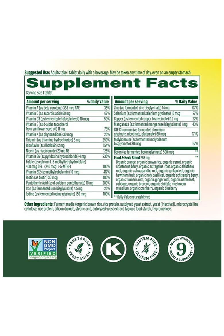One Daily Multivitamin for Women 40+ with Methylated B12, Methyl Folate, Vegetarian, 60 Tablets, Alternate, color, None