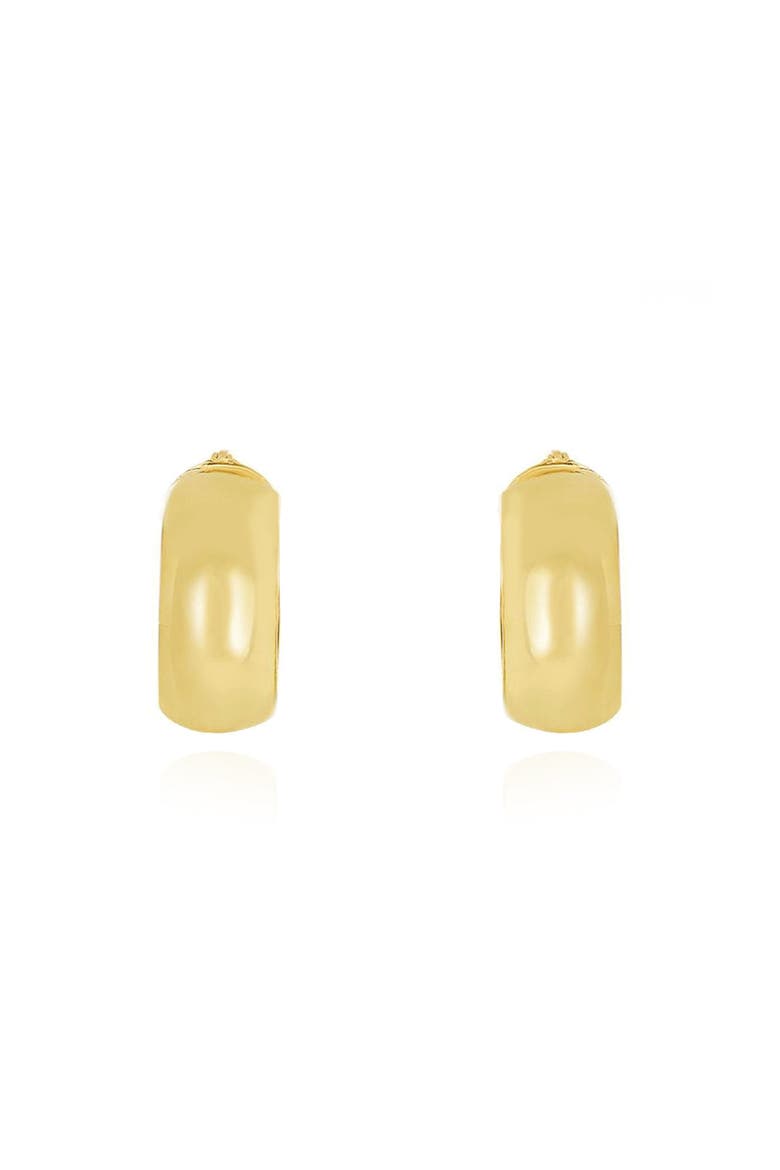 Chunky Hoop Earrings, Alternate, color, Yellow Gold