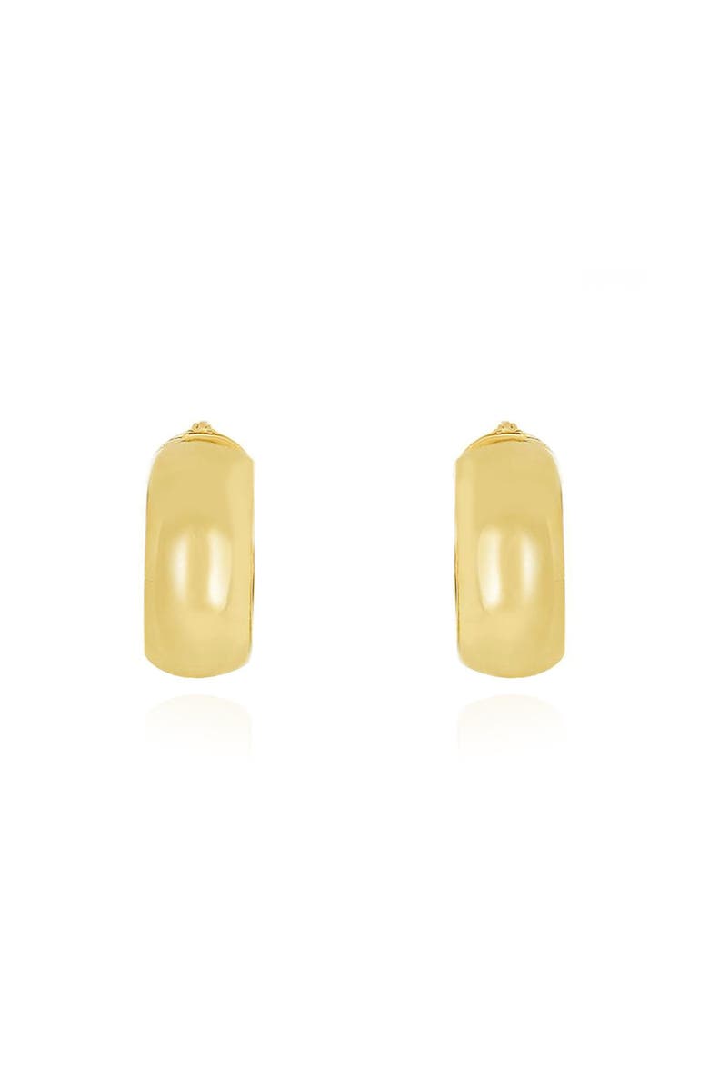 The Lovery Fine Jewelry Chunky Hoop Earrings, Alternate, color, Yellow Gold