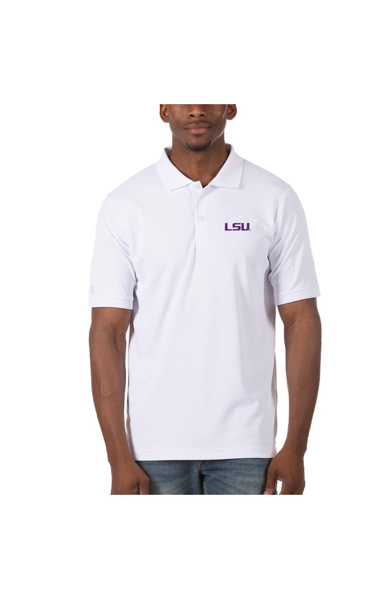 ANTIGUA Men's Antigua White LSU Tigers Legacy Pique Polo, Main, color, White