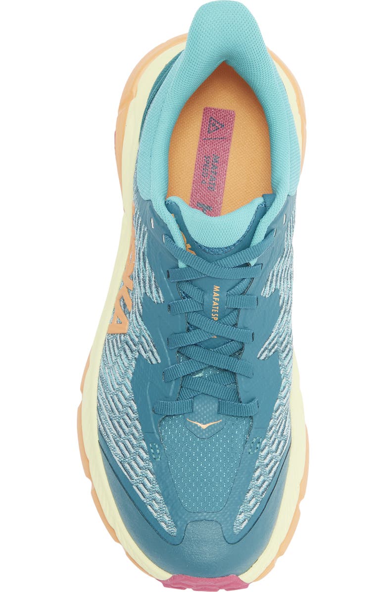 HOKA Mafate Speed 4 Trail Running Shoe, Alternate, color, Deep Lake / Ceramic