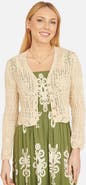 Yumi Crochet Knitted Cropped Cardigan