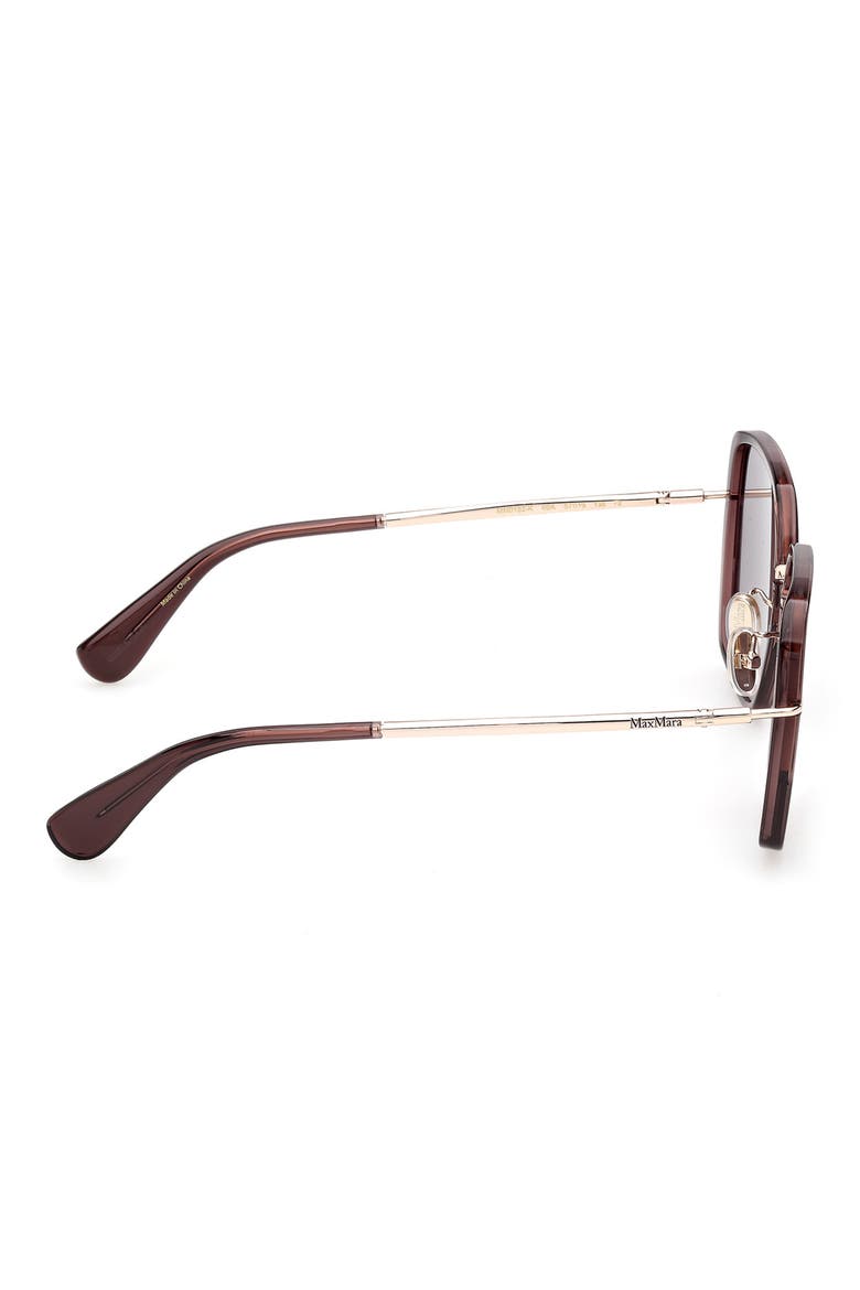 57mm Square Sunglasses, Alternate, color, SHINY BORDEAUX / SMOKE