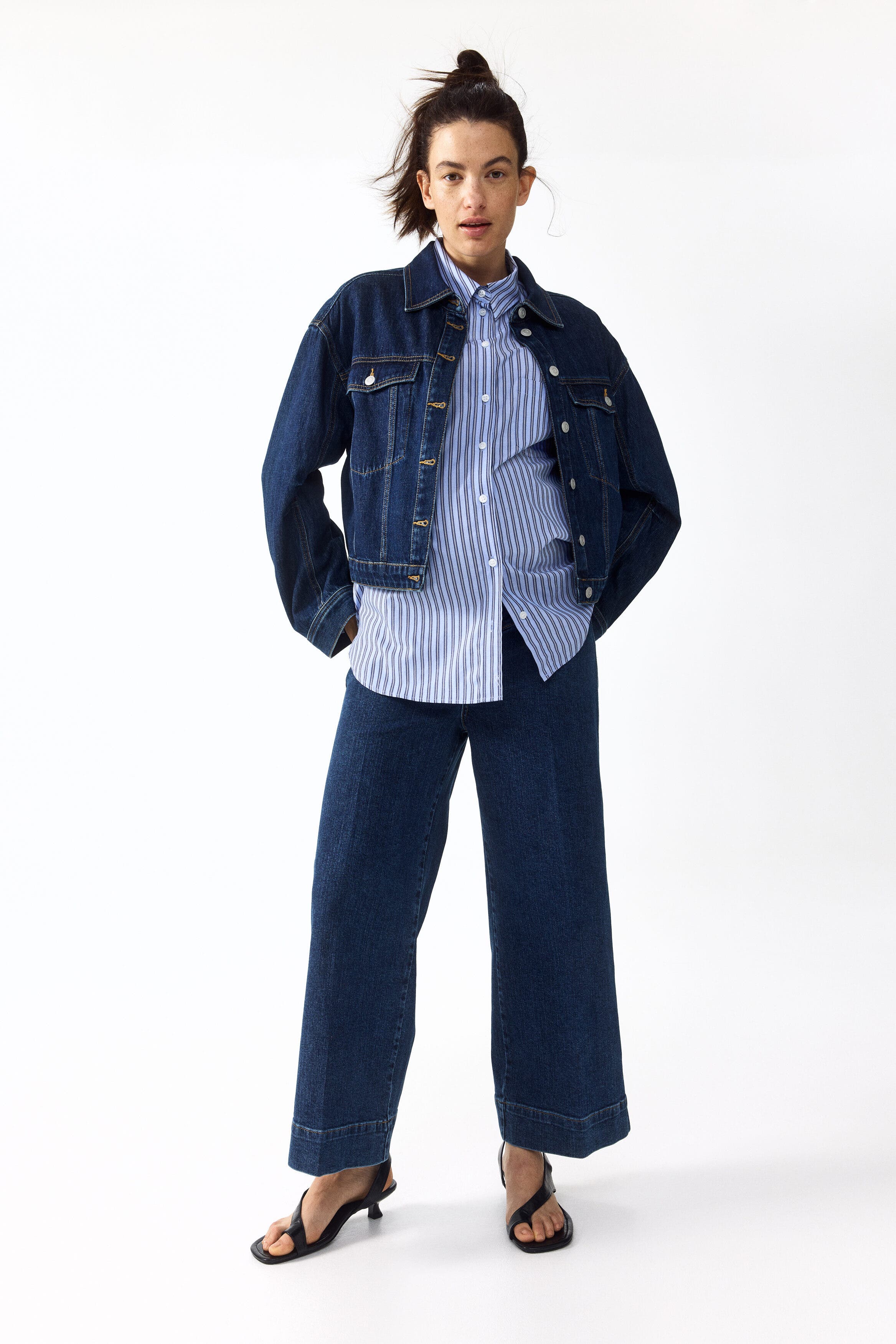 Mama Wide High Waist Ankle Jeans - image 2