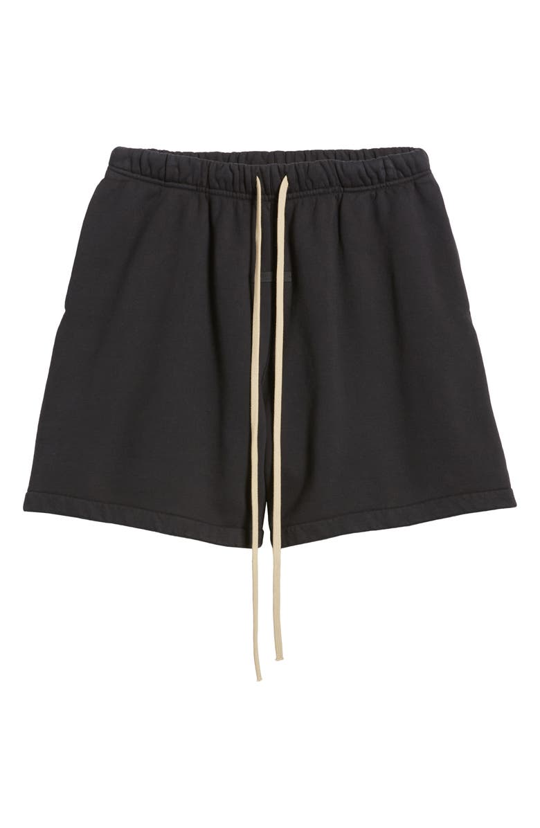 Fear of God Essentials Gender Inclusive Heavy Cotton Fleece Soccer Shorts, Alternate, color, 